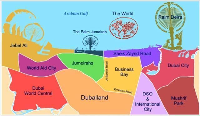 ನಕ್ಷೆ Dubailand