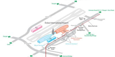 Dxb ವಿಮಾನ ನಕ್ಷೆ